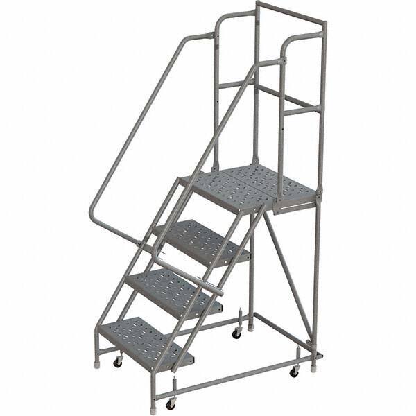 TRI-ARC - Rolling & Wall Mounted Ladders & Platforms Type: Rolling Warehouse Ladder Style: Rolling Platform Ladder - Apex Tool & Supply