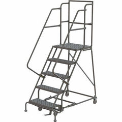 TRI-ARC - Rolling & Wall Mounted Ladders & Platforms Type: Rolling Warehouse Ladder Style: Rolling Platform Ladder - Apex Tool & Supply