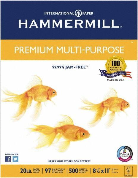 Hammermill - 8-1/2" x 11" White Copy Paper - Use with Inkjet Printers - Apex Tool & Supply