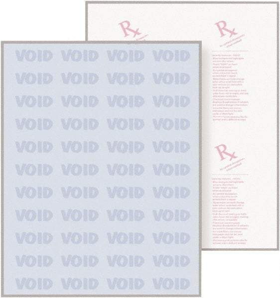 DocuGard - 8-1/2" x 11" Blue Medical Security Paper - Use with Laser Printers, Inkjet Printers - Apex Tool & Supply