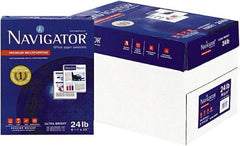 Navigator - 8-1/2" x 11" White Copy Paper - Use with Laser Printers, Copiers, Fax Machines, Multifunction Machines - Apex Tool & Supply