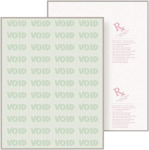 DocuGard - 8-1/2" x 11" Green Medical Security Paper - Use with Laser Printers, Inkjet Printers - Apex Tool & Supply
