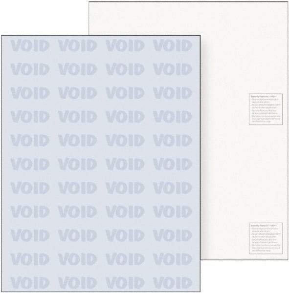 DocuGard - 8-1/2" x 11" Blue Medical Security Paper - Use with Laser Printers, Inkjet Printers - Apex Tool & Supply