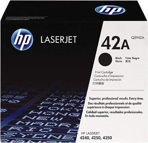 Hewlett-Packard - Black Toner Cartridge - Use with HP LaserJet 4250, 4350 - Apex Tool & Supply