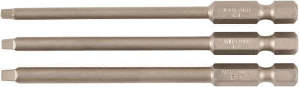 Wiha - #1, #2, #3 Square Screwdriver Bit - 90mm OAL - Apex Tool & Supply