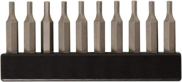 Wiha - 5/32" Hex Screwdriver Bit - 4mm Drive, 28mm OAL - Apex Tool & Supply