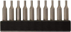 Wiha - 9/64" Hex Screwdriver Bit - 4mm Drive, 28mm OAL - Apex Tool & Supply