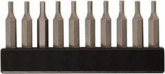 Wiha - 7/64" Hex Screwdriver Bit - 4mm Drive, 28mm OAL - Apex Tool & Supply
