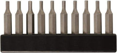 Wiha - 0.7mm Hex Screwdriver Bit - 4mm Drive, 28mm OAL - Apex Tool & Supply