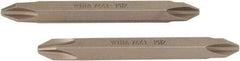 Wiha - #2, Phillips Screwdriver Bit - 1/4" Drive, - Apex Tool & Supply