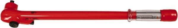 Wiha - 1/2" Drive Insulated Torque Wrench - 40 N/m to 220 N/m Torque, 21" OAL - Apex Tool & Supply