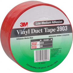 3M - 50 Yd x 49" x 6.5 mil Red Vinyl Duct Tape - Apex Tool & Supply