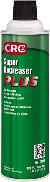 CRC - 20 oz Aerosol Cleaner/Degreaser - Aerosol, Super Degreaser, Unscented - Apex Tool & Supply