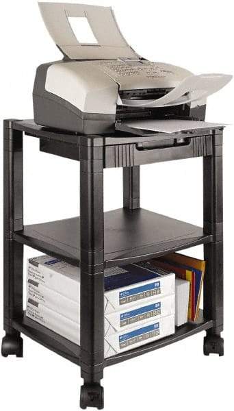 Kantek - Black Printer/Copier Stand - Use with Computer, Fax Machines, Printer - Apex Tool & Supply