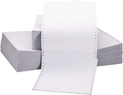 UNIVERSAL - White Two-Part Carbonless Paper - Use with Tractor-Feed Printers - Apex Tool & Supply