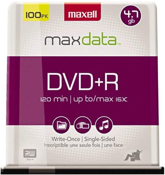 Maxell - Silver DVD+R Disc - Use with CD, DVD Drives - Apex Tool & Supply