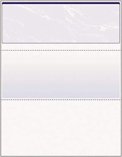 DocuGard - 8-1/2" x 11" Blue Marble Standard Security Check - Use with Inkjet Printers, Laser Printers - Apex Tool & Supply