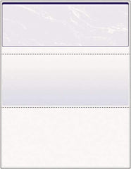 DocuGard - 8-1/2" x 11" Blue Marble Standard Security Check - Use with Inkjet Printers, Laser Printers - Apex Tool & Supply