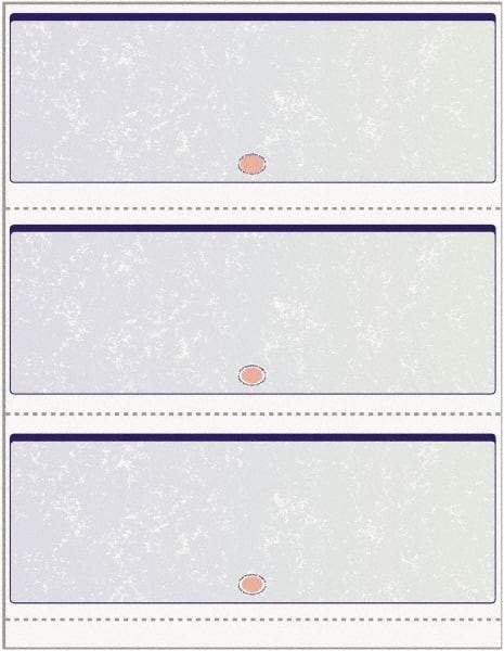 DocuGard - 8-1/2" x 11" Blue & Green Standard Security Check - Use with Inkjet Printers, Laser Printers - Apex Tool & Supply