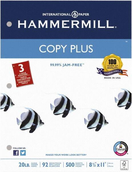 Hammermill - 8-1/2" x 11" White Copy Paper - Use with Laser Printers, Copiers, Fax Machines, Multifunction Machines - Apex Tool & Supply