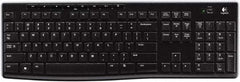 Logitech - Black Wireless Keyboard - Use with Mac OS X, Windows XP, Vista 7, 8 - Apex Tool & Supply