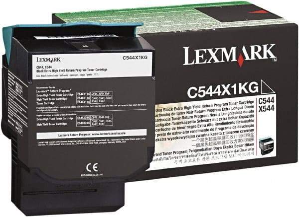 Lexmark - Black Toner Cartridge - Use with Lexmark C544dn, C544dtn, C544dw, C544n, X544dn, X544dtn, X544dw, X544n - Apex Tool & Supply