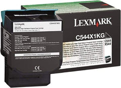 Lexmark - Black Toner Cartridge - Use with Lexmark C544dn, C544dtn, C544dw, C544n, X544dn, X544dtn, X544dw, X544n - Apex Tool & Supply