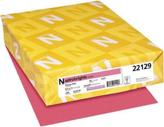 Neenah Paper - 8-1/2" x 11" Plasma Pink Colored Copy Paper - Use with Inkjet Printers, Laser Printers, Copiers - Apex Tool & Supply