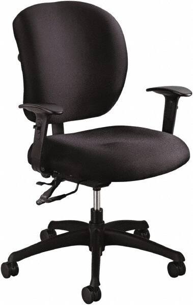 Safco - 38" High Task Chair - 26" Wide x 26" Deep, Foam Seat, Black - Apex Tool & Supply