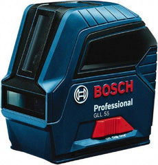 Bosch - 2 Beam 50' Max Range Self Leveling Cross Line Laser - ±5/16\x94 at 30' Accuracy, Battery Included - Apex Tool & Supply