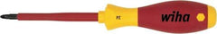 Wiha - #0 Point, 60mm Blade Length Posidrive Screwdriver - 164mm OAL - Apex Tool & Supply