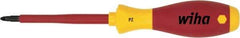 Wiha - #3 Point, 150mm Blade Length Posidrive Screwdriver - 324mm OAL - Apex Tool & Supply