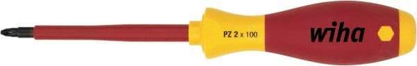 Wiha - #2 Point, 100mm Blade Length Posidrive Screwdriver - 218mm OAL - Apex Tool & Supply