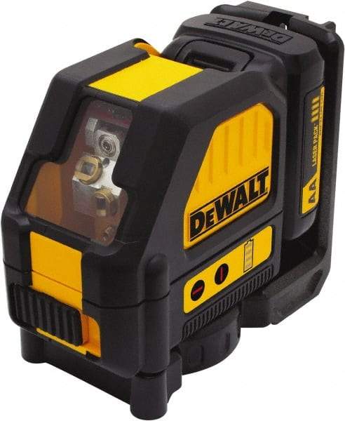 DeWALT - 2 Beam 165' Max Range Self Leveling Cross Line Laser - Red Beam, 1/8" at 30' Accuracy, 17-3/4" Long x 13" Wide x 6-1/8" High, Battery Included - Apex Tool & Supply