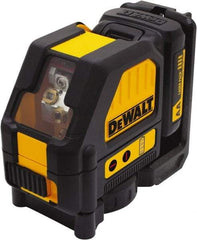 DeWALT - 2 Beam 165' Max Range Self Leveling Cross Line Laser - Red Beam, 1/8" at 30' Accuracy, 17-3/4" Long x 13" Wide x 6-1/8" High, Battery Included - Apex Tool & Supply