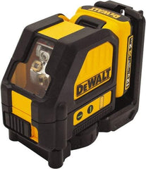 DeWALT - 2 Beam 165' Max Range Self Leveling Cross Line Laser - Green Beam, 1/8" at 30' Accuracy, 17-3/4" Long x 13" Wide x 6-1/8" High, Battery Included - Apex Tool & Supply