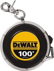 DeWALT - 100' x 3/8" Tape Measure - 1/8" Graduation - Apex Tool & Supply