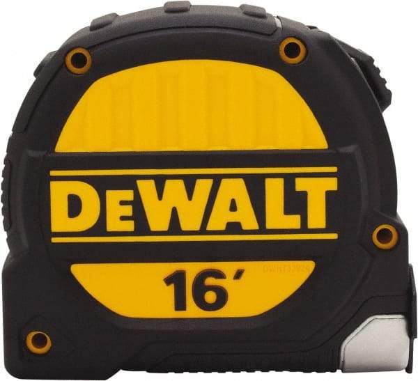 DeWALT - 16' x 1-1/4" Tape Measure - 1/16" Graduation, Inch Graduation Style - Apex Tool & Supply