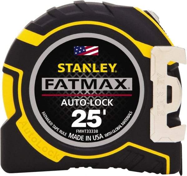 Stanley - 25' x 1-1/4" Tape Measure - 1/16" Graduation - Apex Tool & Supply