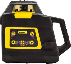Stanley - 2,000' Measuring Range, 1/16" at 100' Accuracy, Self-Leveling Rotary Laser - ±5° Self Leveling Range, 600 RPM, 1 Beam, NiCad Battery Included - Apex Tool & Supply