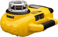 DeWALT - 1,500' Measuring Range, 1/8" at 100' Accuracy, Self-Leveling Rotary Laser - ±5° Self Leveling Range, 60, 250 & 600 RPM, 1 Beam, Lithium-Ion Battery Included - Apex Tool & Supply