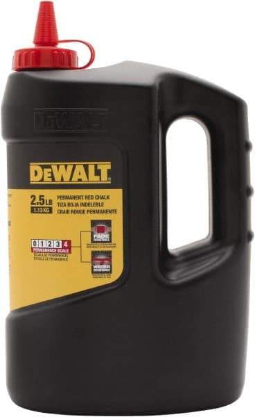 DeWALT - 5 Lb Container Chalk Refill - Red - Apex Tool & Supply
