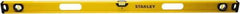 Stanley - Magnetic 48" Long 3 Vial I-Beam Level - Aluminum, Yellow, 1 Level & 2 Plumb Vials - Apex Tool & Supply