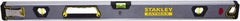 Stanley - Magnetic 32" Long 3 Vial Box Beam Level - Aluminum, Black/Silver/Yellow, 1 Level & 2 Plumb Vials - Apex Tool & Supply