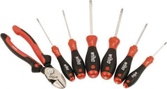 Wiha - 7 Piece Phillips Screwdriver, Slotted & Bicut Hand Tool Set - Comes in Clamshell - Apex Tool & Supply