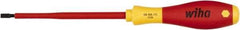 Wiha - 5.5mm Blade Width, Standard Slotted Screwdriver - 125mm Blade Length, Solid/Hex Shank - Apex Tool & Supply