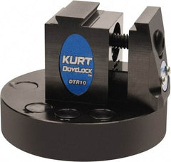 Kurt - 1" Jaw Width, 2" High x 2.69" Long x 2-11/16" Wide Dovetail Reversible Vise - For Use with 4 & 5 Axis Workholding Systems - Apex Tool & Supply
