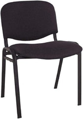 ALERA - Acrylic Black Stacking Chair - Black Frame, 19-3/4" Wide x 21" Deep x 30-3/8" High - Apex Tool & Supply