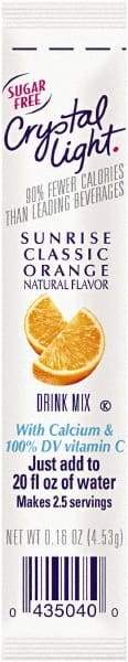 Crystal Light - On the Go, Sunrise Orange, .16 oz Packets, 30/Box - Apex Tool & Supply