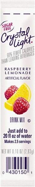 Crystal Light - On the Go, Raspberry Lemonade, .16 oz Packets, 30/Box - Apex Tool & Supply